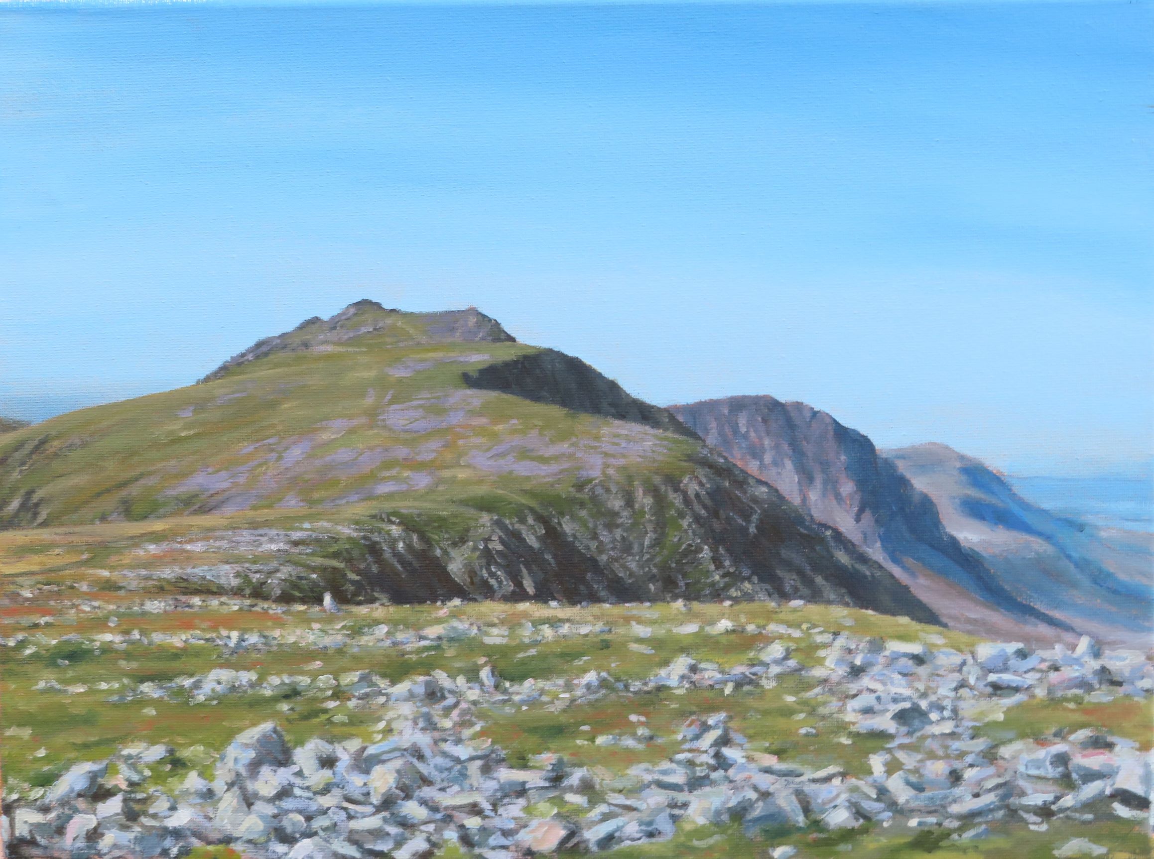 Cader Idris, looking west towards the sea, a fine day